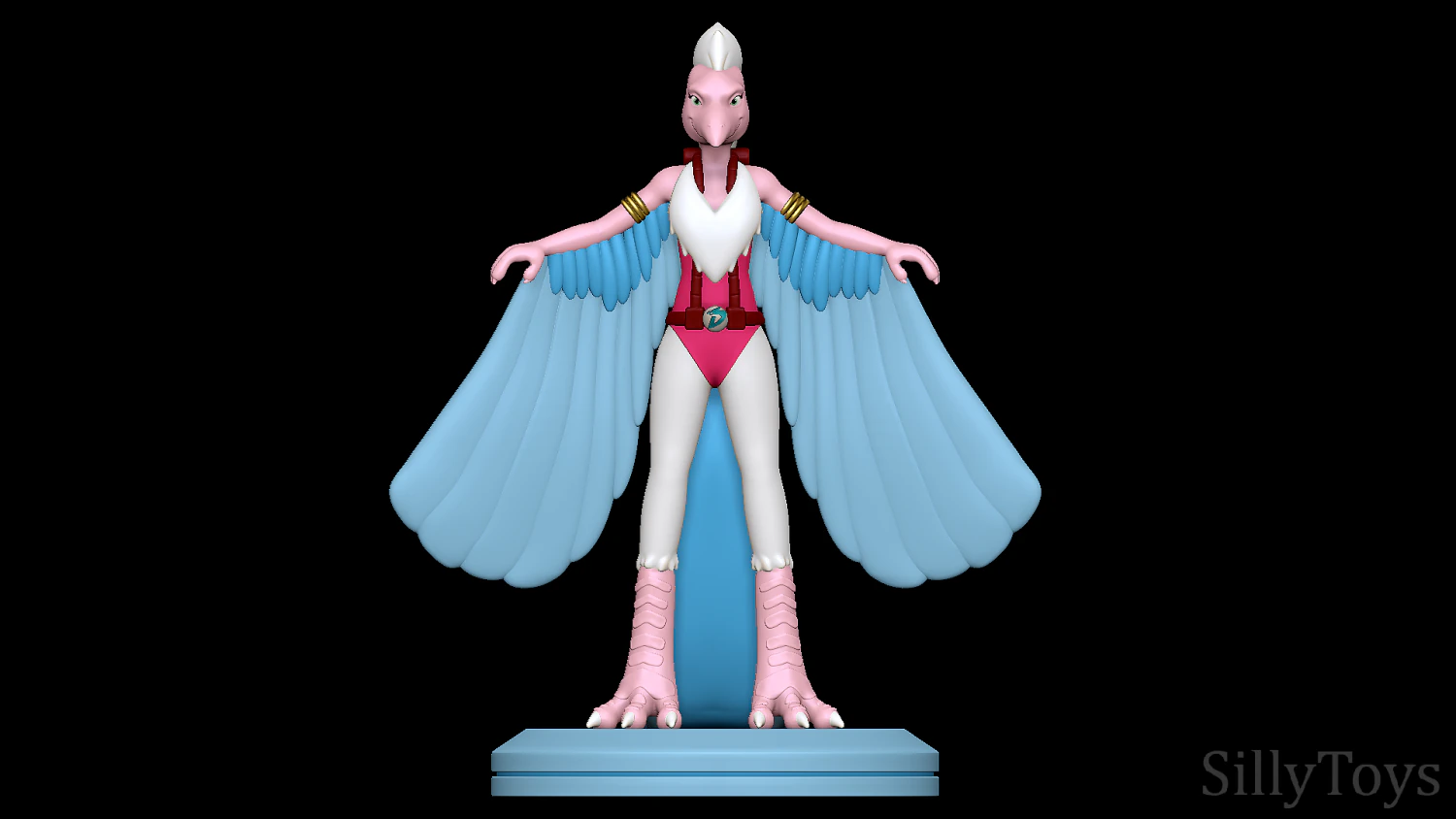 Teryx - Dinosaucer 3D Print Model .c4d .max .obj .3ds .fbx .stl .blend 