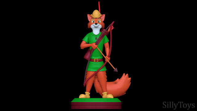 Robin Hood - Robin Hood 1973 Modelo de Impressão 3D .c4d .max .obj .3ds .fbx .stl .blend 