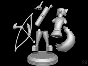 Robin Hood - Robin Hood 1973 Modelo de Impressão 3D