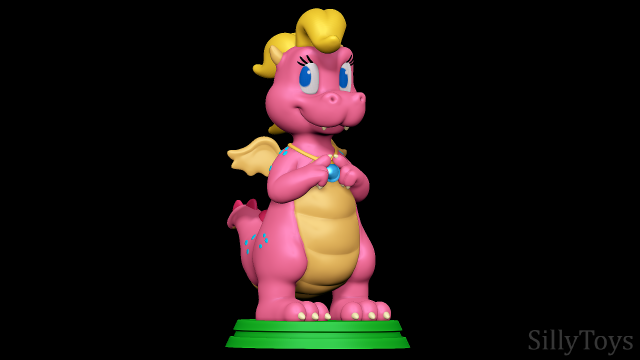 Cassie - Dragon Tales 3D Принт Модель .c4d .max .obj .3ds .fbx .stl .blend 