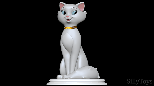 Duchess - The Aristocats Model Cetak 3D .c4d .max .obj .3ds .fbx .stl .blend 