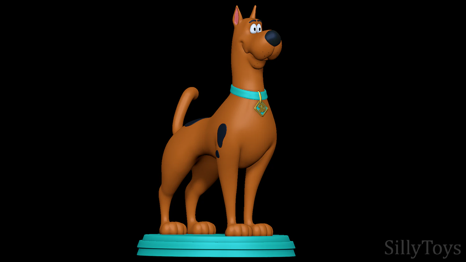 Scooby-Doo 3D Print Model .c4d .max .obj .3ds .fbx .stl .blend 