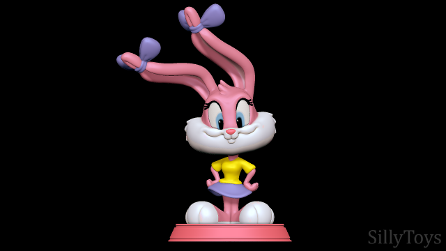 Babs Bunny - Tiny Toon Adventures 3D-printmodel .c4d .max .obj .3ds .fbx .stl .blend 