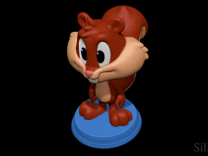 Esquilo Skippy - Animan&iacute;acos Modelo de Impressão 3D