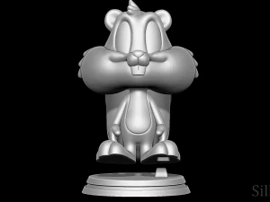 Esquilo Skippy - Animan&iacute;acos Modelo de Impressão 3D