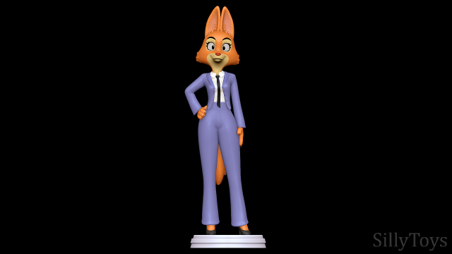 Diane Foxington - The Bad Guys 3D Print Model .c4d .max .obj .3ds .fbx .stl .blend 