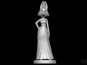 Diane Foxington in Pink Dress - The Bad Guys 3D Print Model