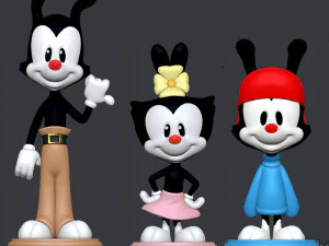 Якко Дот и Вакко — аниманьяки 3D Принт Модель