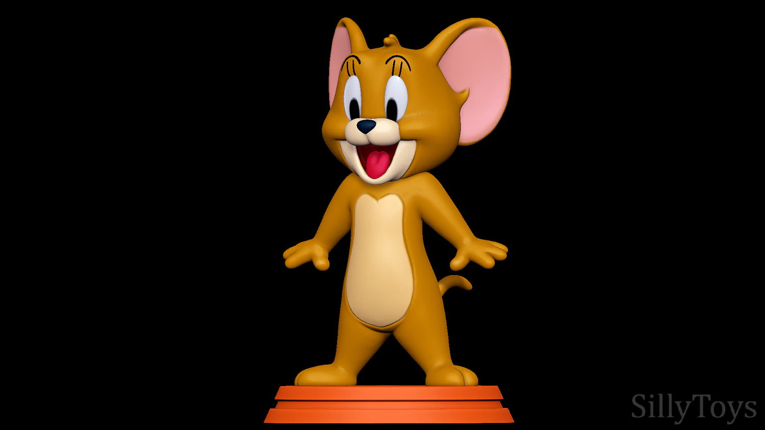 Jerry - Tom and Jerry 3D Print Model .c4d .max .obj .3ds .fbx .stl .blend 