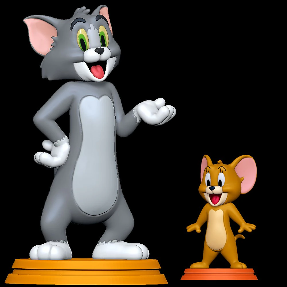 Tom and Jerry 3D Print Model .c4d .max .obj .3ds .fbx .stl .blend 