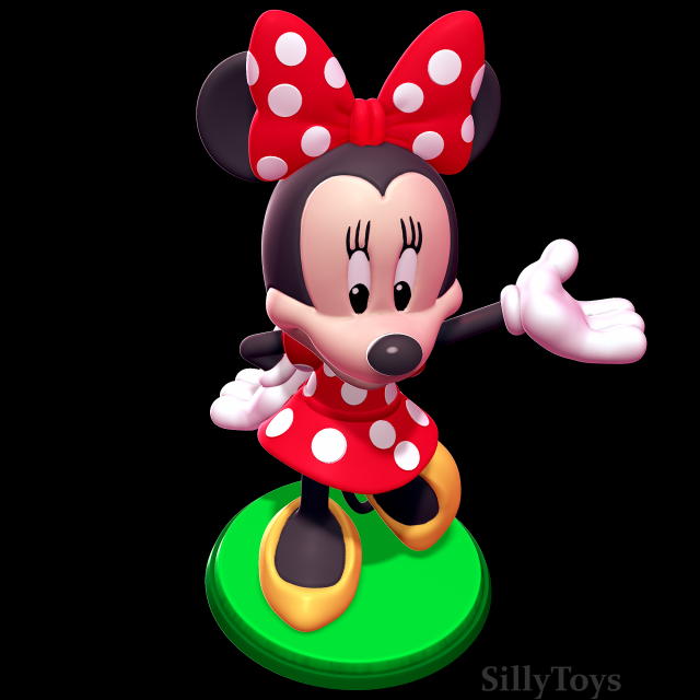 Minnie Mouse 3D Print Model in Animals 3DExport