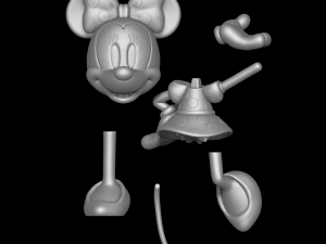 Minnie Mouse 3D Принт Модель