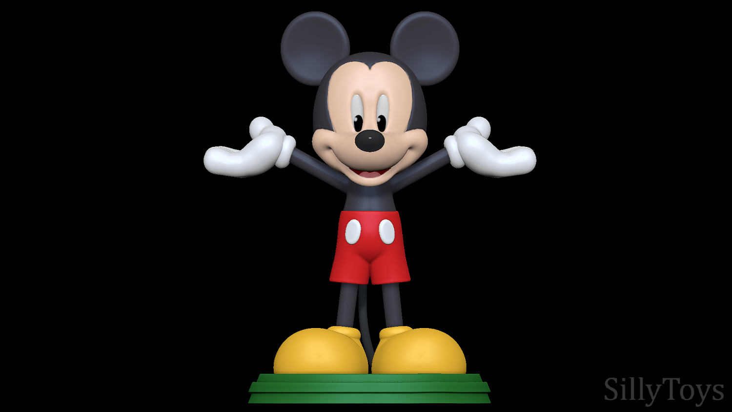 Rascacielos cupón consenso Mickey Mouse 3D Print Model in Animals 3DExport