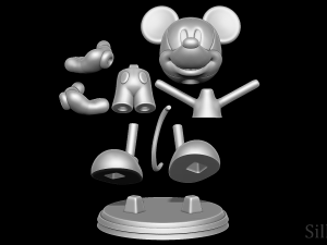 Mickey Mouse 3D Baskı Modeli