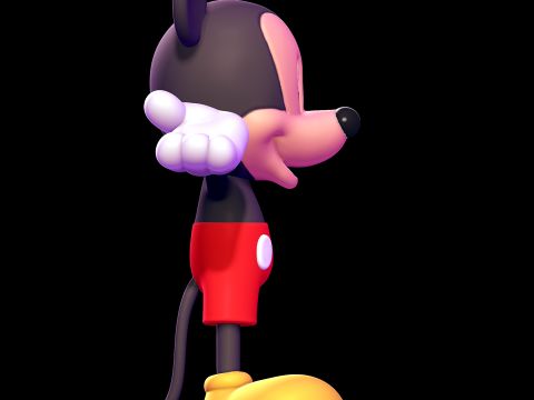 Mickey Mouse 3D Baskı Modeli
