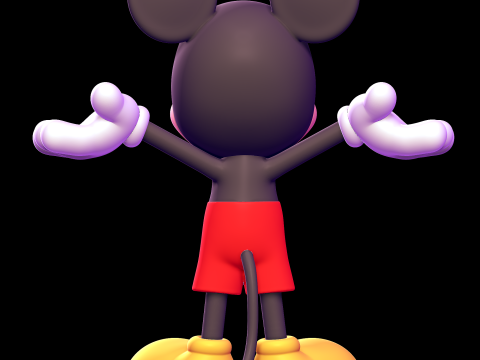 Mickey Mouse 3D Baskı Modeli