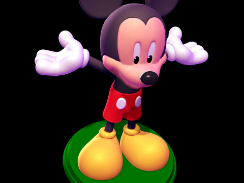 Mickey Mouse 3D Print Model