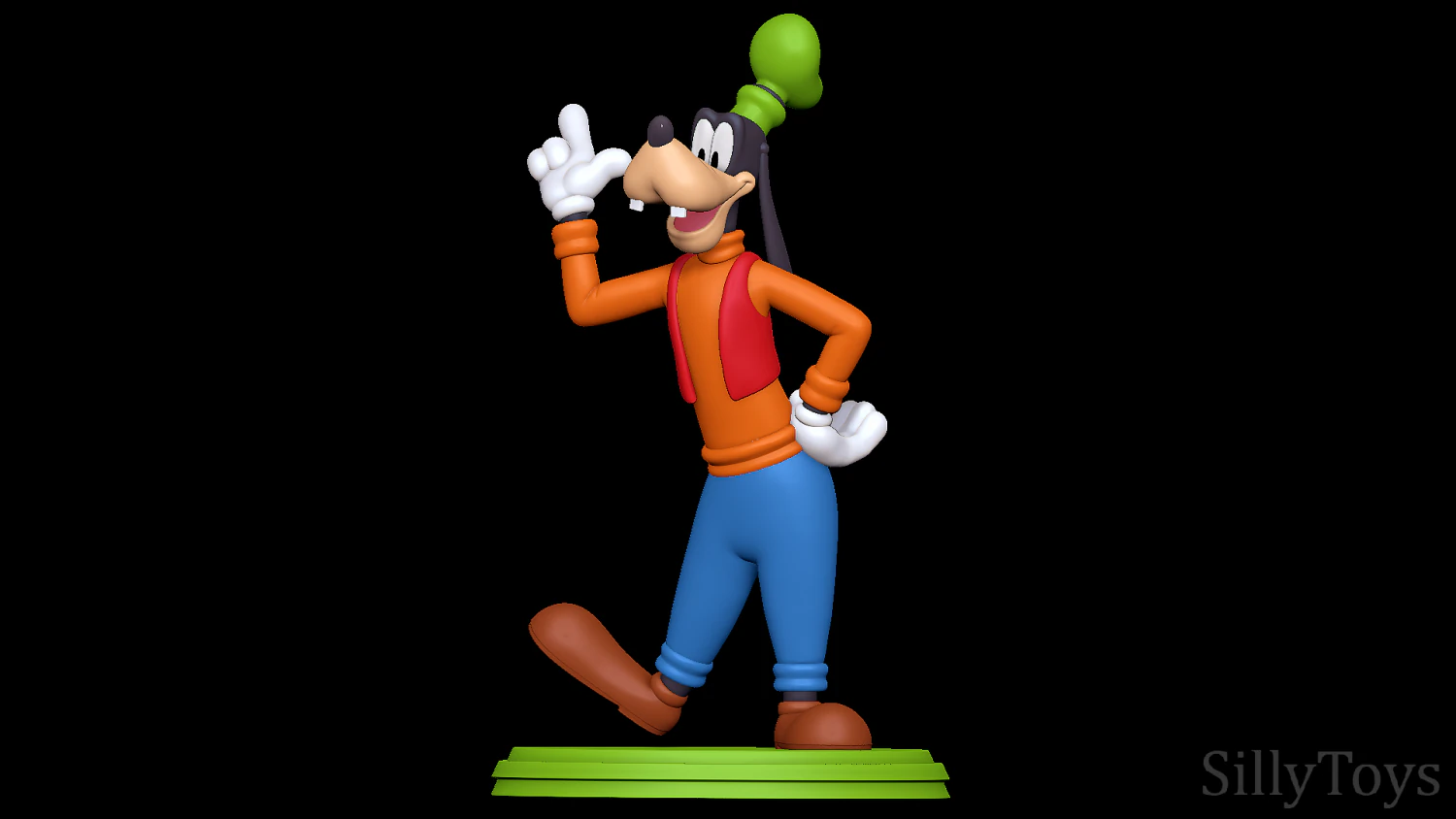 Goofy 3D Print Model .c4d .max .obj .3ds .fbx .stl .blend 
