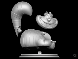 Cheshire cat - Alice in Wonderland 3D-Druckmodell