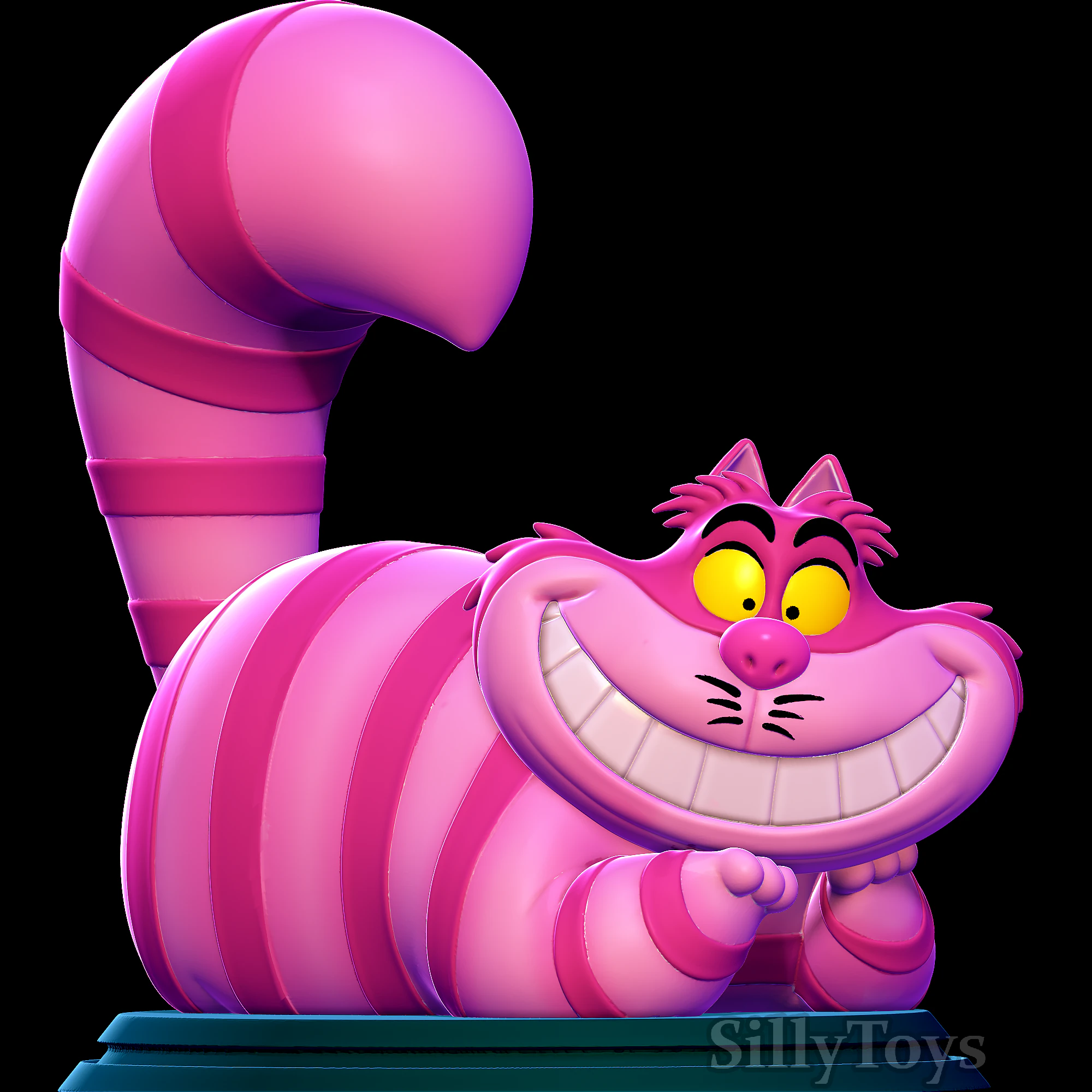 Gato de Cheshire - Alicia en el pa&iacute;s de las maravillas Modelo de impresión 3D .c4d .max .obj .3ds .fbx .stl .blend 