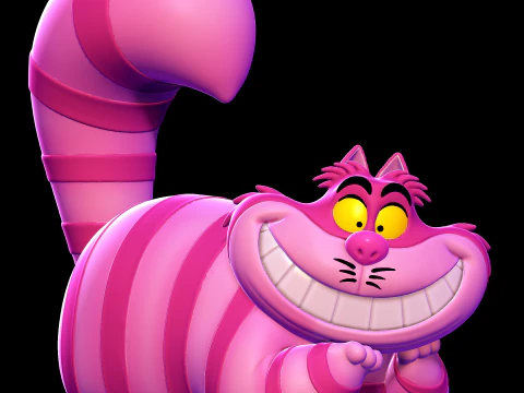 Il gatto del Cheshire - Alice nel paese delle meraviglie Modello di stampa 3D