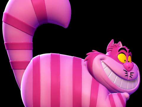 Gato de Cheshire - Alicia en el pa&iacute;s de las maravillas Modelo de impresión 3D