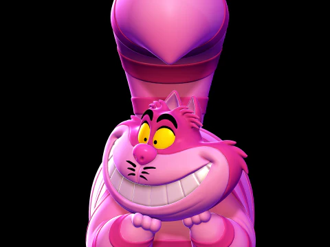 Gato de Cheshire - Alicia en el pa&iacute;s de las maravillas Modelo de impresión 3D