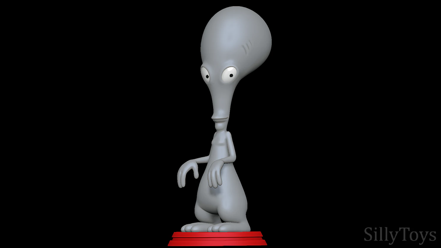 Roger - American Dad 3D Print Model .c4d .max .obj .3ds .fbx .stl .blend 