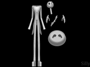 Jack Skellington - The Nightmare Before Christmas 3D 프린트 모델