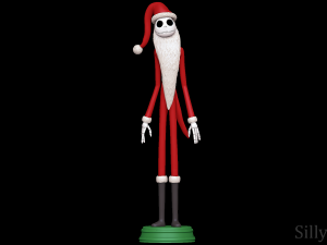 Santa Jack skellington - Nightmare Before Christmas Modelo de Impressão 3D