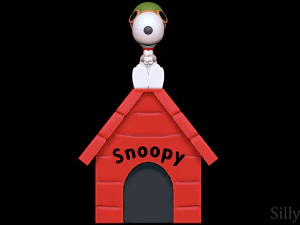 Snoopy U&ccedil;an As 3D Baskı Modeli