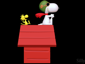 Snoopy Flying Ace 3D Print Model