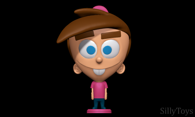 Timmy Turner - The Fairly OddParents 3D Print Model .c4d .max .obj .3ds .fbx .stl .blend 