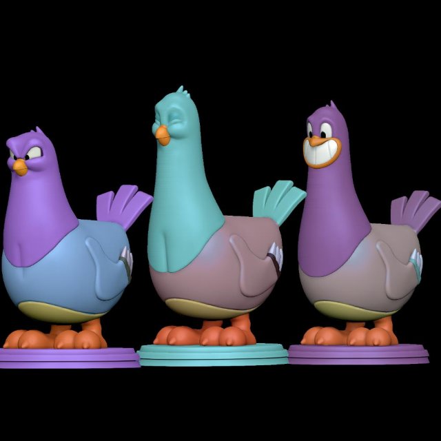 Bobby Pesto and Squit - Animaniacs 3D 프린트 모델 .c4d .max .obj .3ds .fbx .stl .blend 