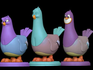 Bobby Pesto e Squit - Animan&iacute;acos Modelo de Impressão 3D