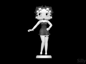 Betty Boop 3D 프린트 모델