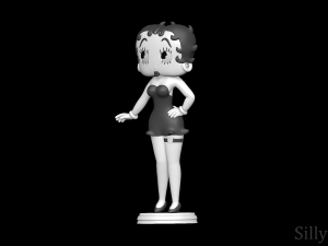 Betty Boop 3D 프린트 모델