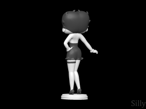 Betty Boop 3D 프린트 모델