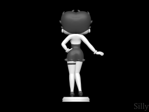 Betty Boop 3D 프린트 모델
