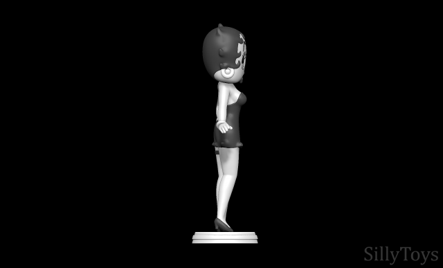 Betty Boop 3D Print Model in Woman 3DExport