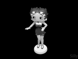 Betty Boop 3D 프린트 모델