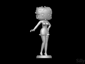 Betty Boop 3D 프린트 모델