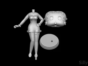 Betty Boop 3D Print Model