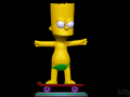 Bart Simpson Skating Naked - The Simpsons 3D 打印模型