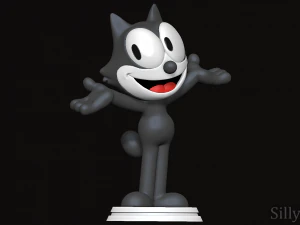 F&eacute;lix, o gato Modelo de Impressão 3D