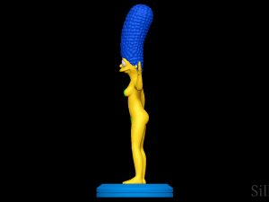 Marge Simpson Naked - The Simpsons 3D-printmodel