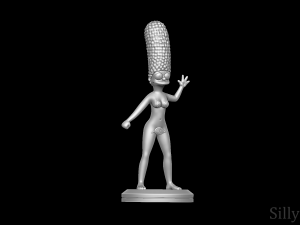 Marge Simpson Naked - The Simpsons 3D-printmodel