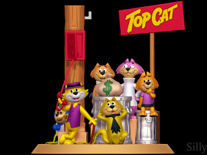 Top Cat Diorama 3D Принт Модель