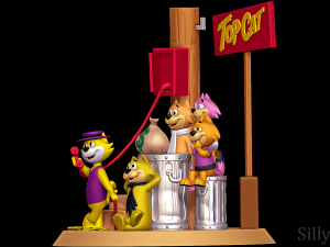 Top Cat Diorama 3D Принт Модель