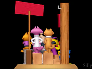 Top Cat Diorama 3D Print Model